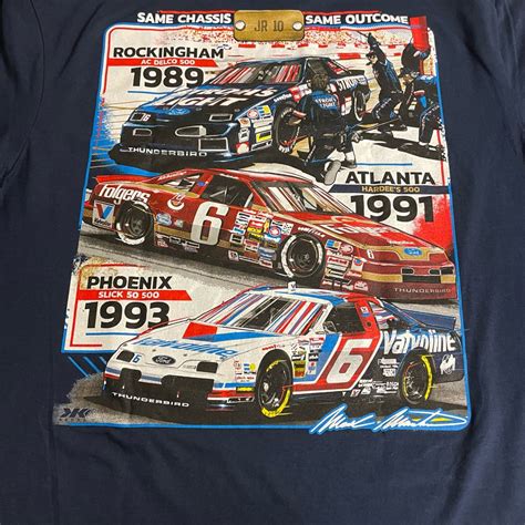 Mark Martin on Twitter: "Chassis JR10 shirts available at http://markmartinarchive.com It won in ...