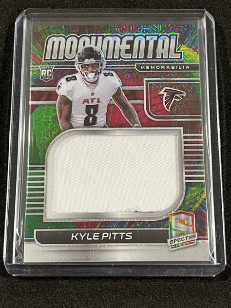 Panini Spectra Kyle Pitts Monumental Memorabilia Meta Prizm