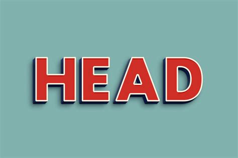 Head D Text Effect Psd By Handriwork Thehungryjpeg