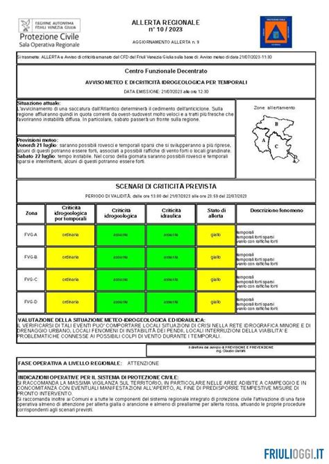 Temporali In Friuli Venezia Giulia Prolungata L Allerta Meteo