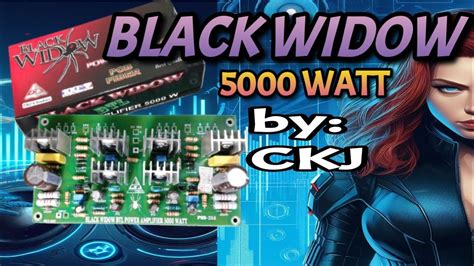 Black Widow Watt Power Ampli By Ckj Youtube