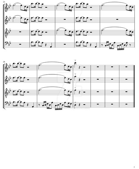 Saxophone Quartet - Sheet Music - Page 3 [Revised] by VictoireClinton ...