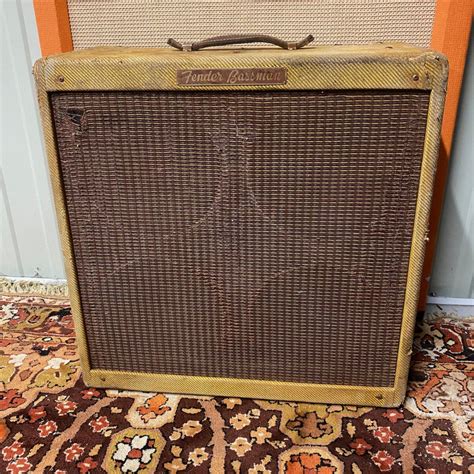 Vintage 1955 1956 Fender Bassman Original 5E6 4x10 Tweed Amplifier