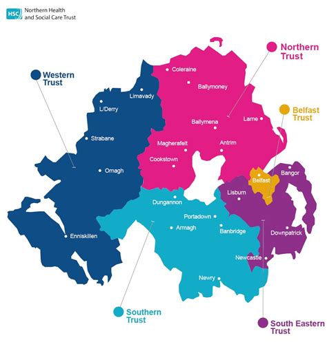 Trust Areas Map Parenting NI