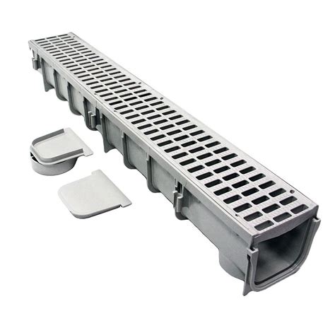 Nds Pro Series In X In Channel And Grate Kit With End Outlet