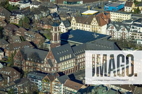 Aerial View Town Hall City Administration Old Town Bottrop Ruhr