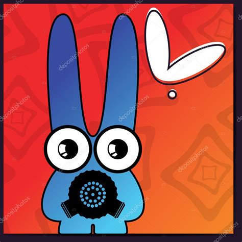 Monster on retro background Stock Vector by ©aleabievsasha 16507641