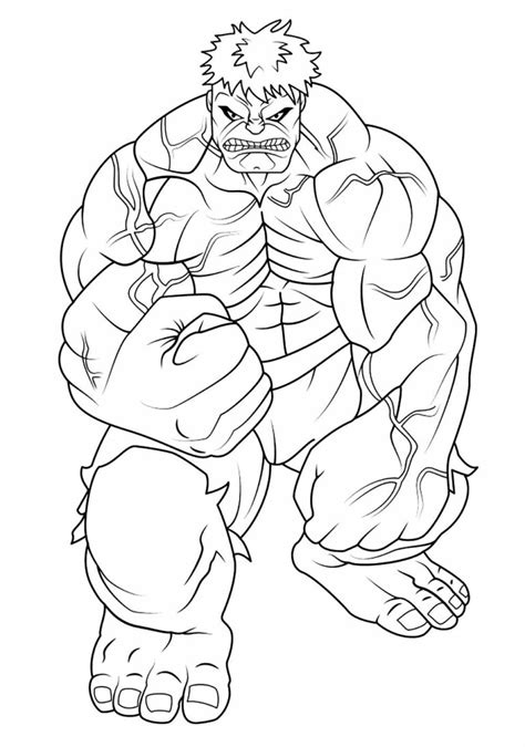 Desenhos do Hulk para Colorir e Imprimir