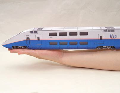 Paper train Shinkansen Type-E6 "KOMACHI" on Behance