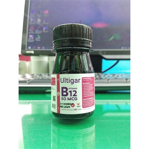 Jual ULTIGAR VITAMIN B12 50 Mcg ISI 100 TABLET SUPLEMEN KESEHATAN