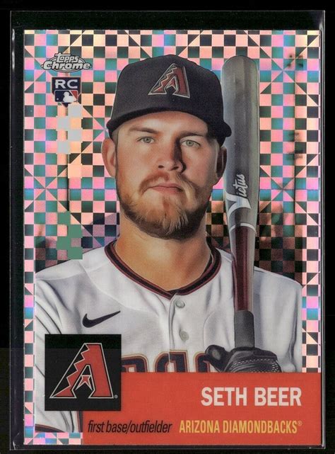 2022 TOPPS CHROME PLAT ANN XFRACTOR 461 Seth Beer Arizona