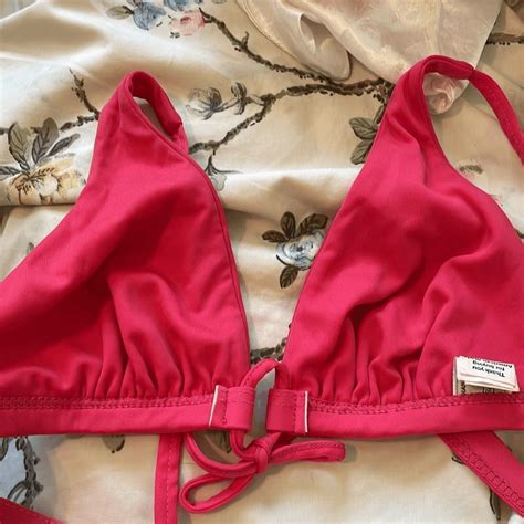 Vtg S S Sears Pink Halter Top Bikini Gem