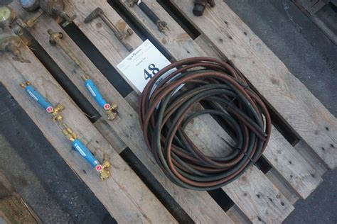 Cutting Burner Lances Manometers And Oxygen And Gas Hose Kj Auktion