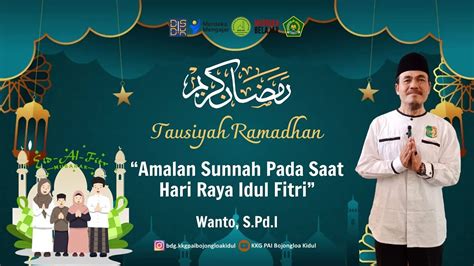 Day 29 6 Amalan Sunnah Pada Saat Hari Raya Idul Fitri Wanto S Pd I