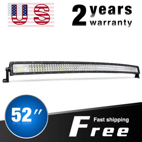 Nilight 52 Inch 783w Curved Led Light Bar Triple Row Spot Flood Combo