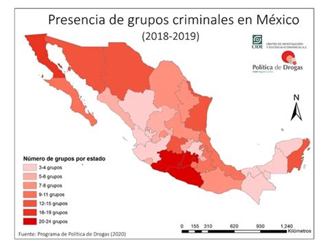 Elaboran Mapa De Los 148 Grupos Criminales Que Operan En México Imer