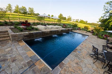 Custom Pool With Waterfall : Northern DE : Field of Dreams