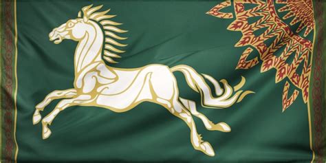 LOTR Rohan Flag Rohan Horse Flag the Lord of the Rings - Etsy