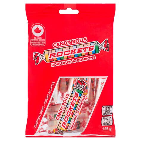 Rockets - Candy rolls, 135g | Rossy