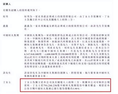 恒大公告暗示许家印已离婚？公告未将丁玉梅称为许家印配偶 港股 金融界