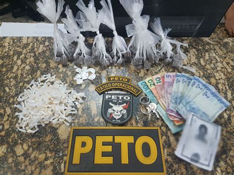 Peto Apreende Adolescente Em Posse De Drogas No Bairro Lagoa Azul