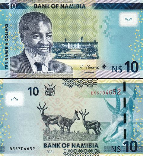 Namibia 10 Dollars 2021 UNC 20 Pcs LOT Consecutive P New Signature