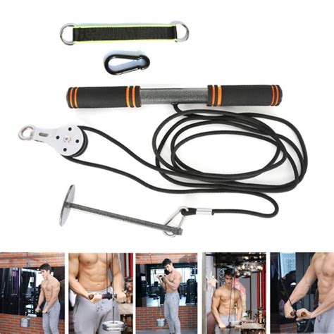 Buy Fitness Cable Pulley System Gym Equipment Squat Rack Accessories For Lat Pulldown Tricep