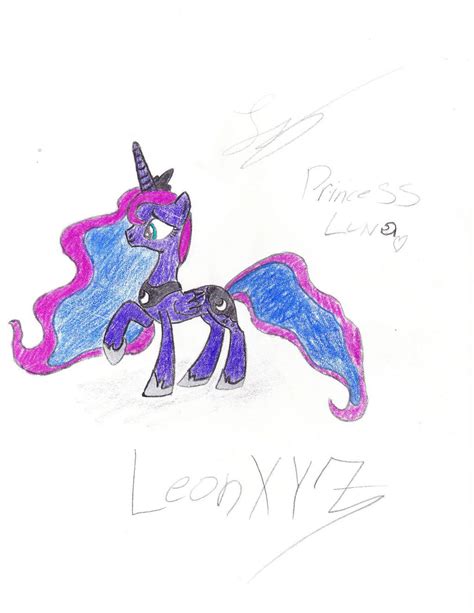 Princess Luna Color Pencil By Leonxyz On Deviantart