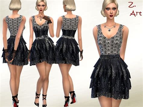 Sims 4 Cc S The Best Vintage Lace By Zuckerschnute20 Sims 4 Teen Sims Cc Sleeveless Formal