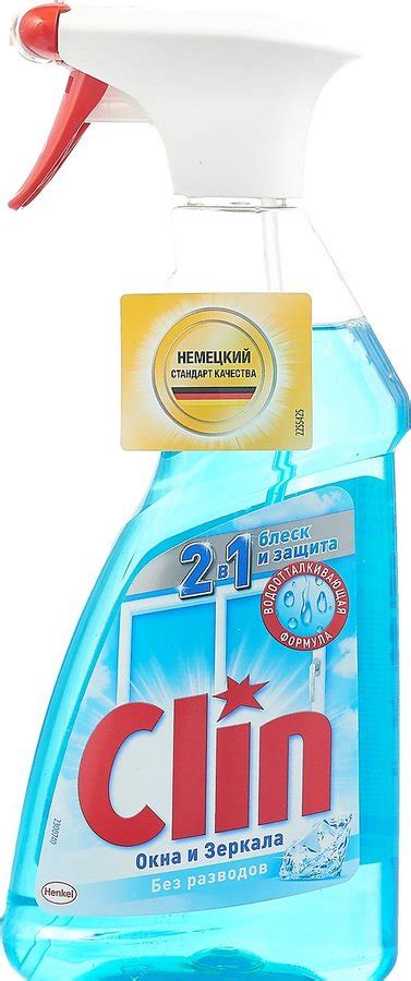 9000101309645 Ср-во д/стекол Clin Окна и зеркала Кристалл 500 мл