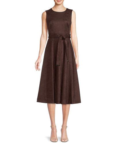 Calvin Klein Suede Dresses For Women Up To 74 Off Lyst