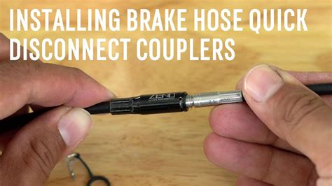 Installing Quick Disconnect Brake Hose Couplers For Hydraulic Brakes