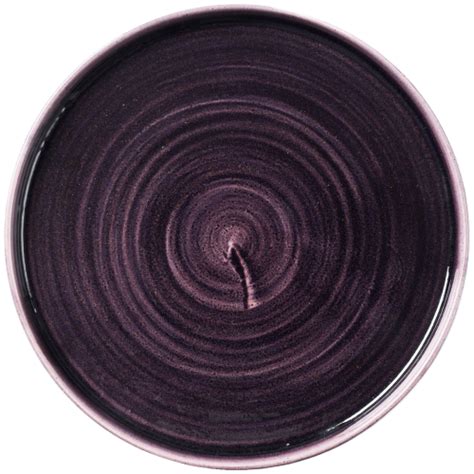 Churchill Padpwp Stonecast Patina Deep Purple Walled Plate Cm