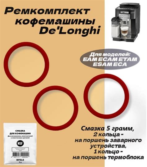 Уплотнители заварочного узла со смазкой для кофемашины DeLonghi ...
