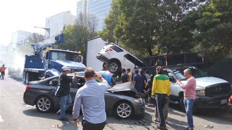 Video Tr Iler Impacta A Autos En La M Xico Toluca A La Altura De