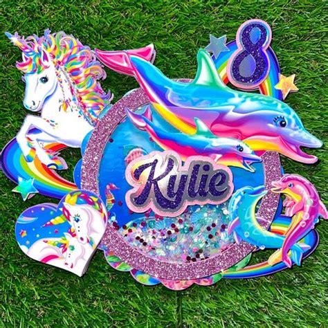 Lisa Frank Light Up Cake Topper Shaker Etsy