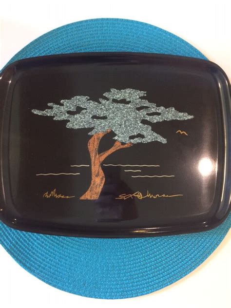 Couroc Of Monterey 1966 Morse Cypress Tree Signed By Sfb Morse Etsy