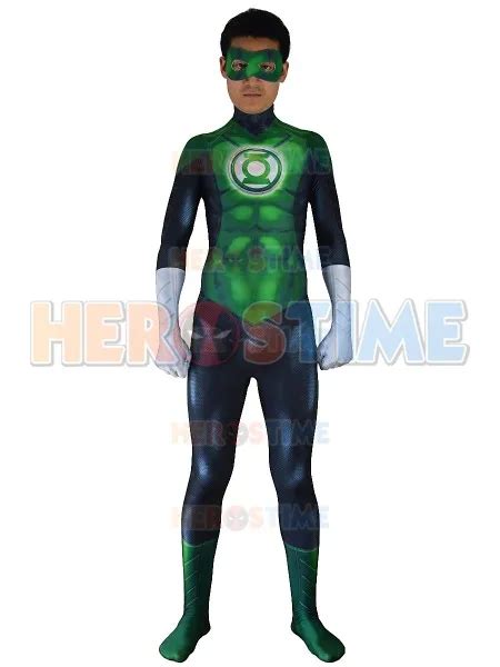 Disfraz De Superhéroe De La Linterna Verde De La Película Traje Zentai