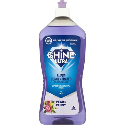 Shine Ultra Dishwashing Liquid Pear And Peony 900ml Woolworths