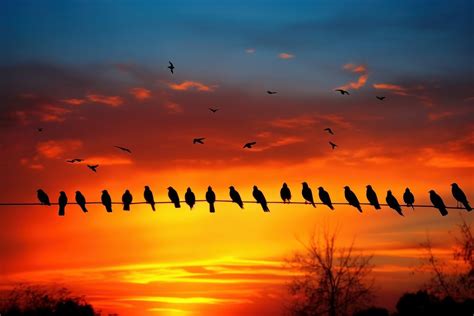 Bird silhouette photography sunset sky | Free Photo - rawpixel