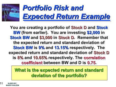 Risk And Return Ppt