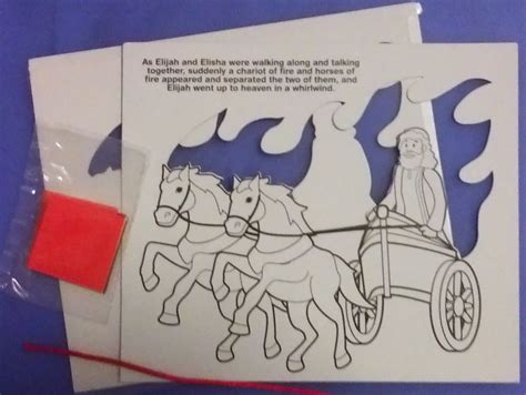 Petersham Bible Book & Tract Depot: Colour Your Own Elijah Chariot ...