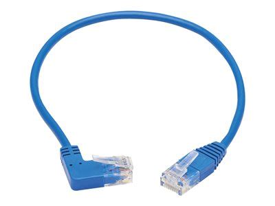 Tripp Lite Right Angle Cat Gigabit Molded Slim Utp Ethernet Cable