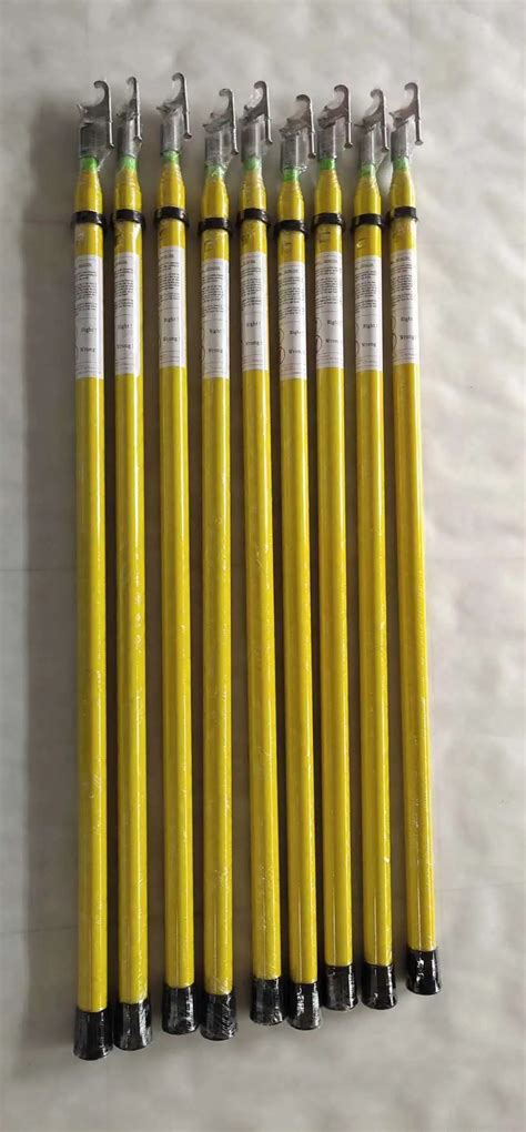 11KV 33KV High Voltage FRP Fiberglass Telescopic Hot Stick