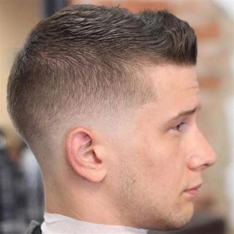 Crew Cut Fade Haircuts Classic Neat Look For Men Mens