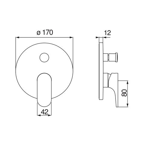 Nobili YO126100 ECR YOYO Miscelatore Monocomando Doccia Ad Incasso A