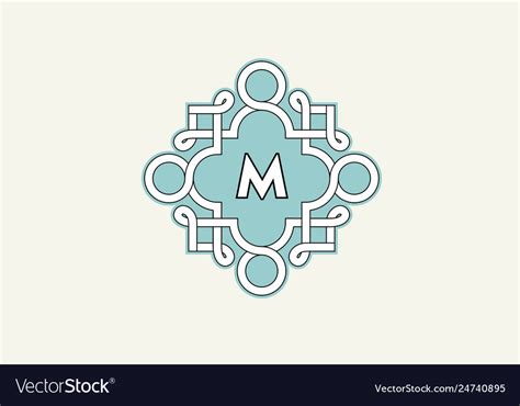 Premium Monogram Template For Your Emblems Logos Vector Image