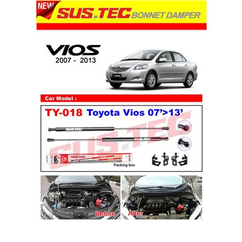 Toyota Vios Sustec Front Hood Damper Bonnet Shopee Malaysia