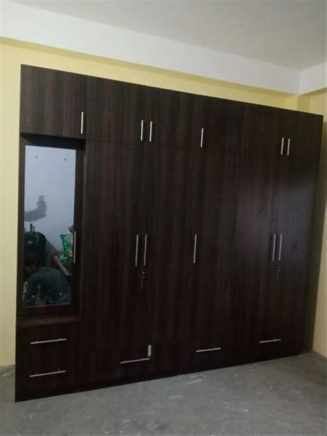 Door High Gloss Wooden Wardrobe Without Locker At Rs Sq Ft In