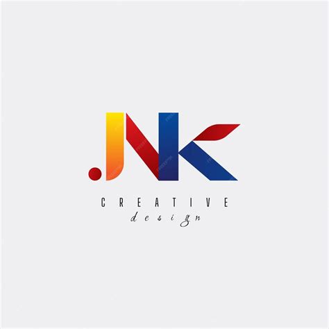 Premium Vector Creative Blue Letter Jnk J N K Logo With Leading Lines And Road Concept Design